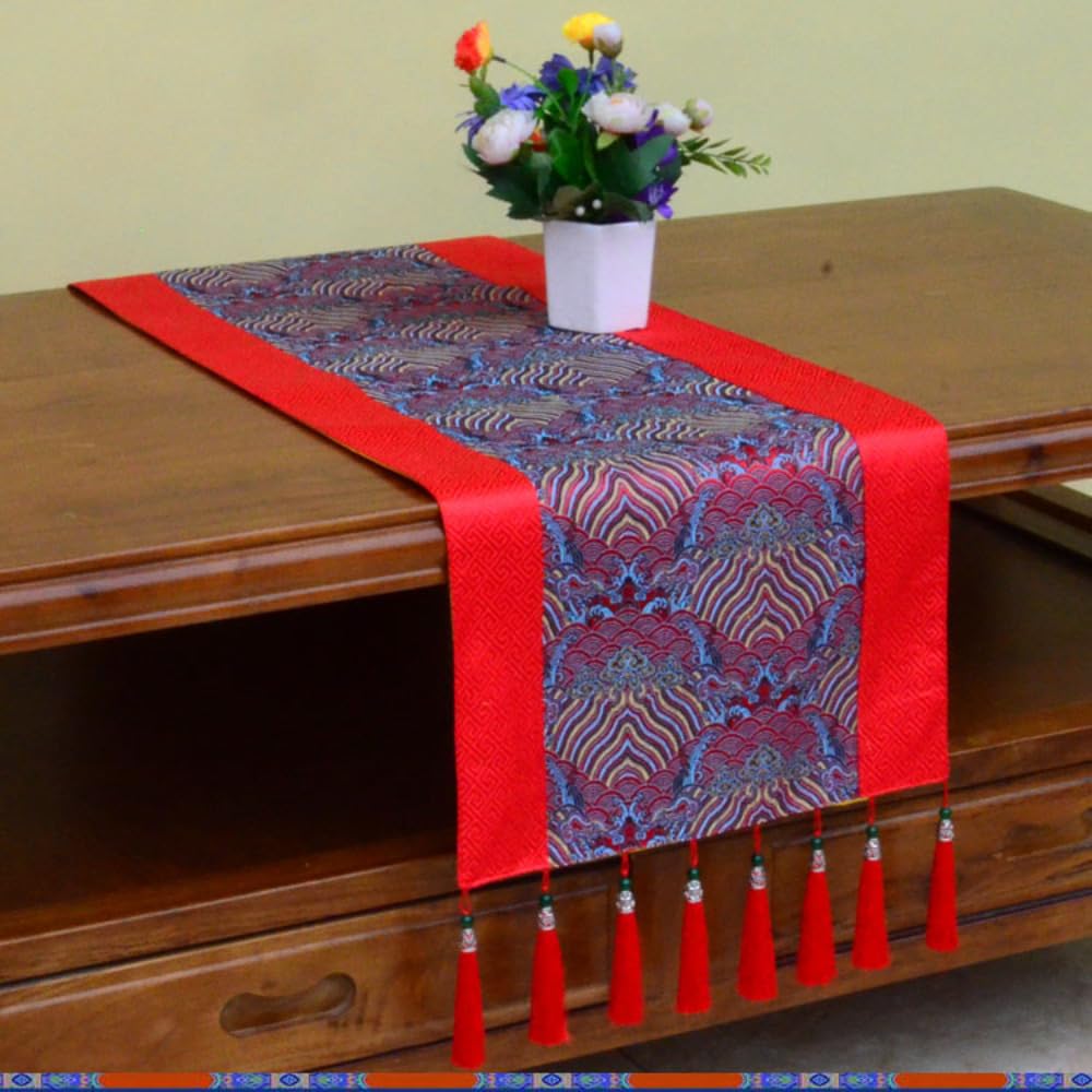 Tissu de sanctuaire, 120 cm, Drapeau de Table tibétain, lit, Style Ethnique Chinois, décoration de Maison Zen, Salle de Bouddha