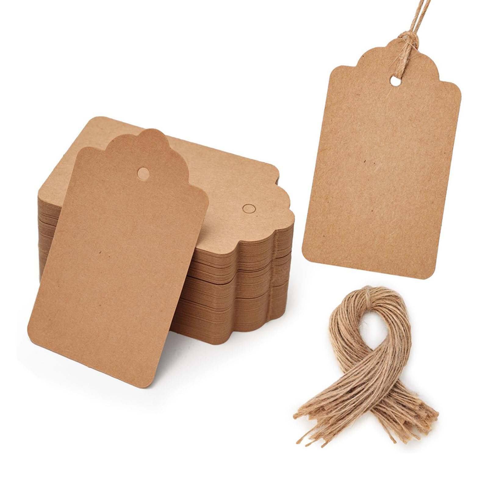 60 weiße Faltfächer, Inklusive Geschenkanhängern aus Kraftpapier und Aufbewahrungsbeuteln aus Organza, DIY Mal- und Beschriftbar, für Hochzeit & Party, Bastelbedarf für Kinder Handwerksprojekte