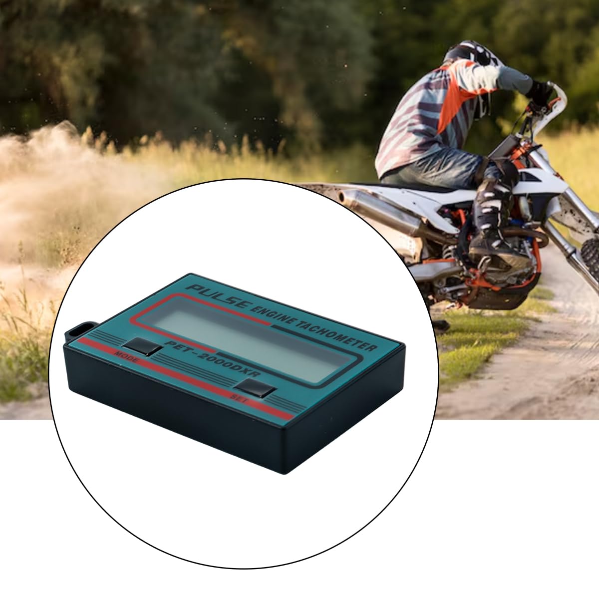 Tacómetro digital para motores pequeños de 2 y 4 tiempos,tacómetro para motosierra,pulso inductivo para cortadoras de césped,desbrozadoras,planeadores,motos de nieve y lanchas motoras