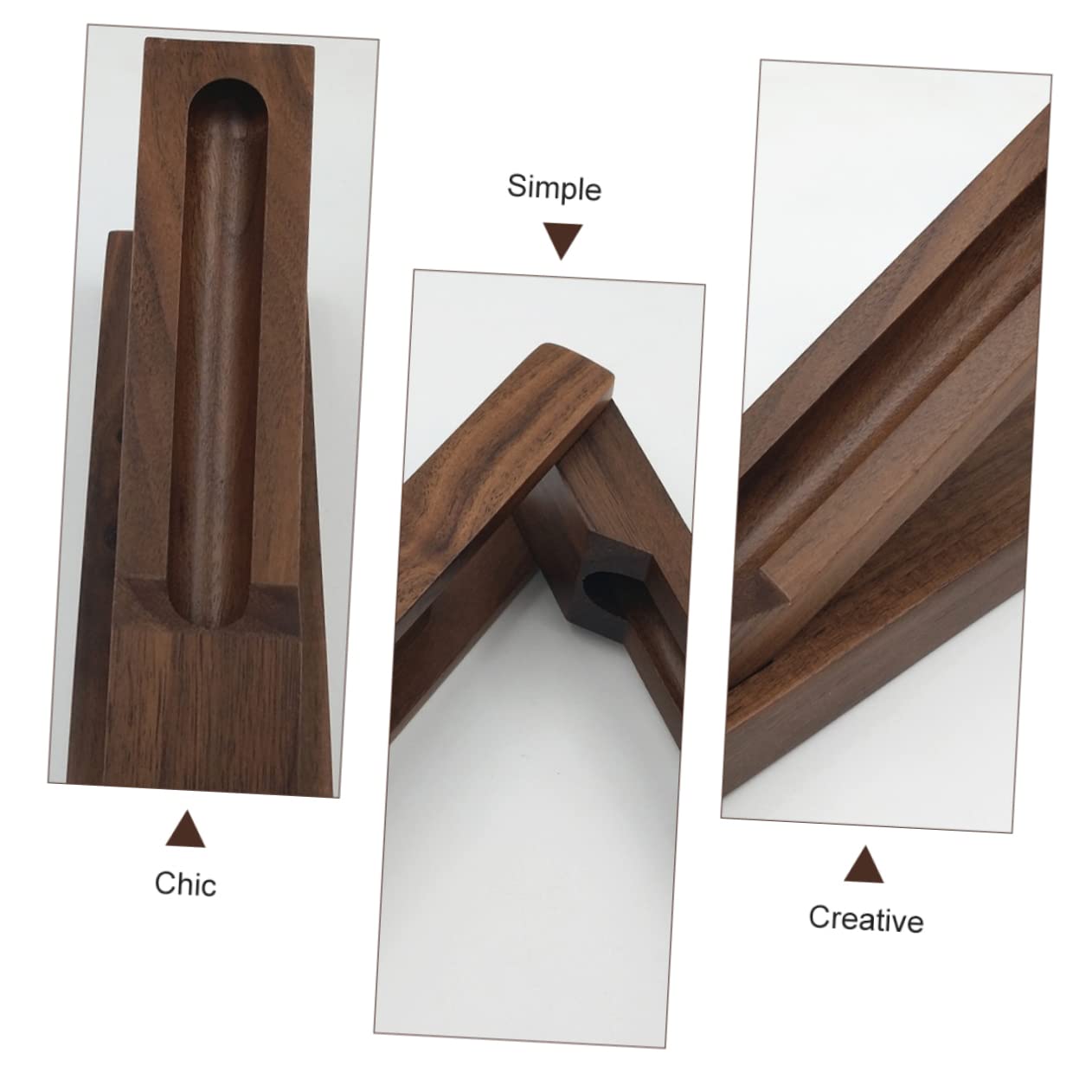 STOBOK Estuche Compacto De Madera Organizador De Papelería para Estudiantes y Artistas