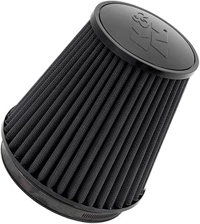 Universal Clamp-On Air Intake Filter: High Performance, Premium, Washable, Replacement Flange Diameter: 6 In, Filter Height: 7.5 Length: 1 Shape: Round Tapered, Ru-3101Hbk