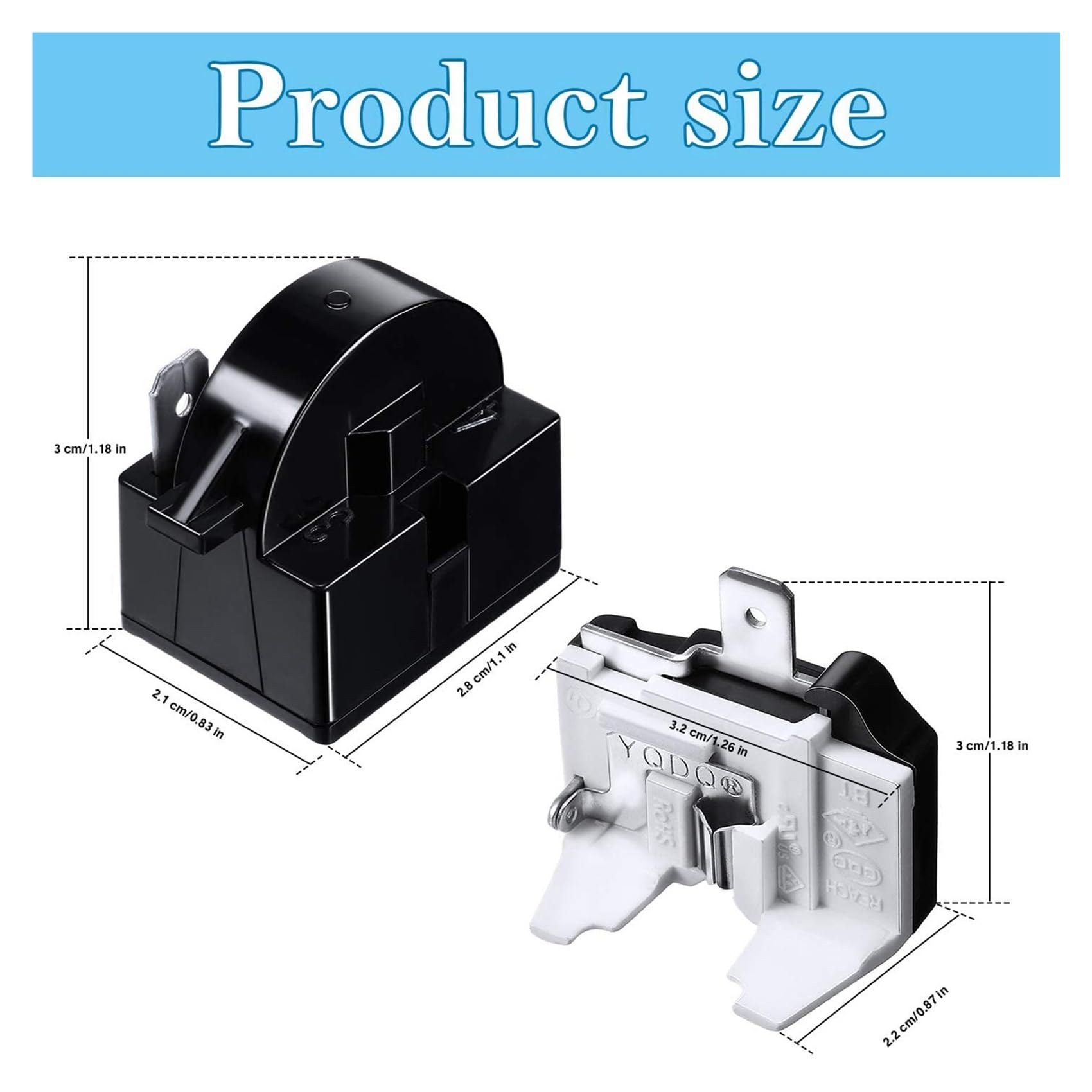 Relé De Arranque Del Congelador Protector Térmico， QP2-4.7 6750C-0005P