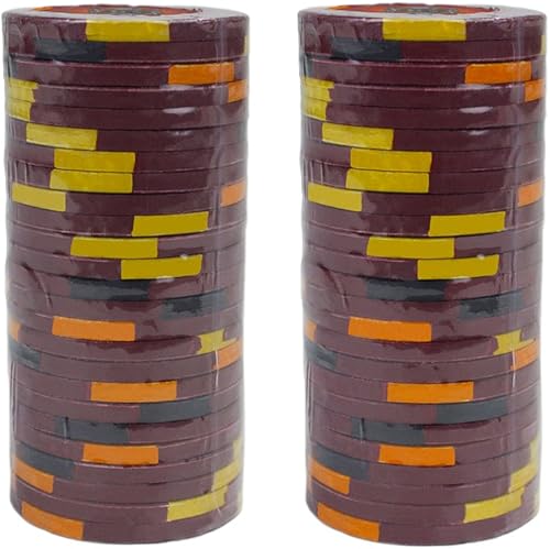 Miniatura 2 de Brybelly King's Casino Premium Poker Chip 0.49oz Heavy yweight Clay Composite - Paquete de 50