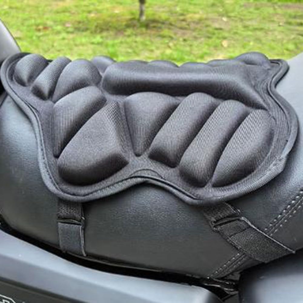 Cuscino per sedile moto in gel antiscivolo decompressione comfort ammortizzazione posteriore