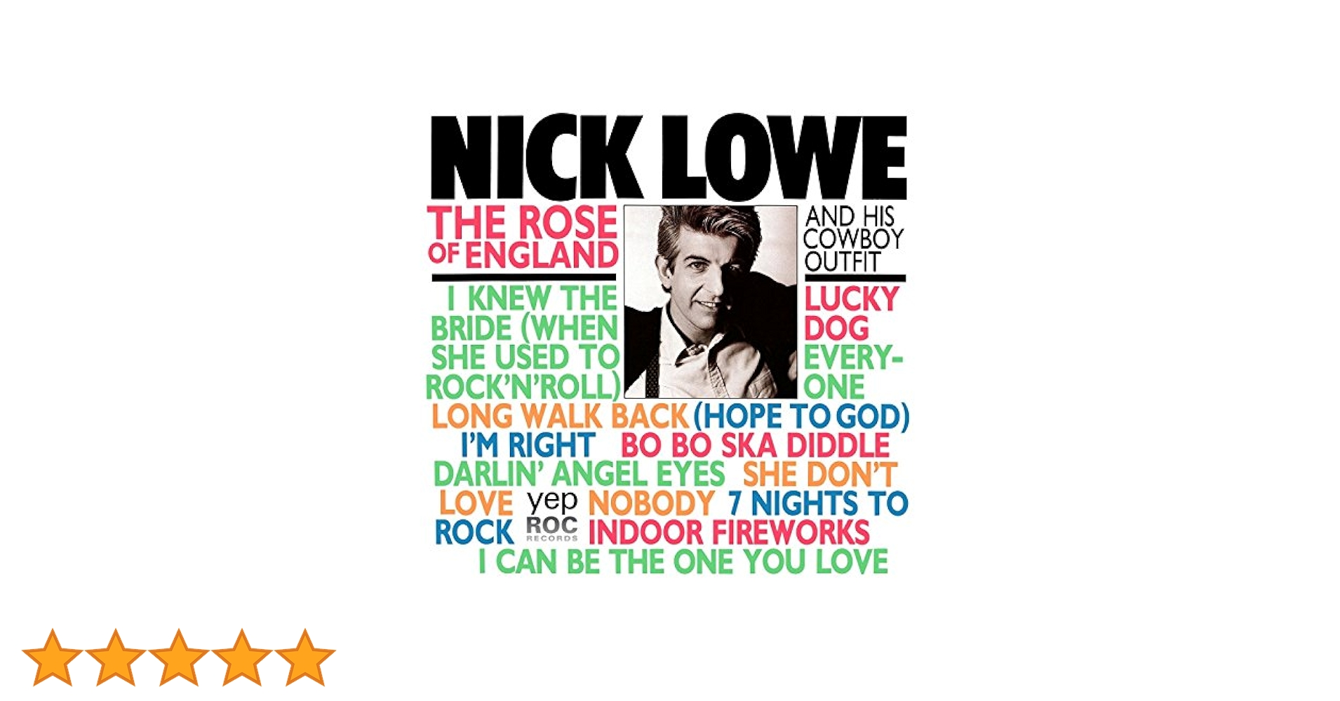 ★ニック・ロウ / ローズ・オヴ・イングランド★NICK LOWE◇日本初版 Amazon.co.jp: ローズ・オブ・イングランド: ミュージック