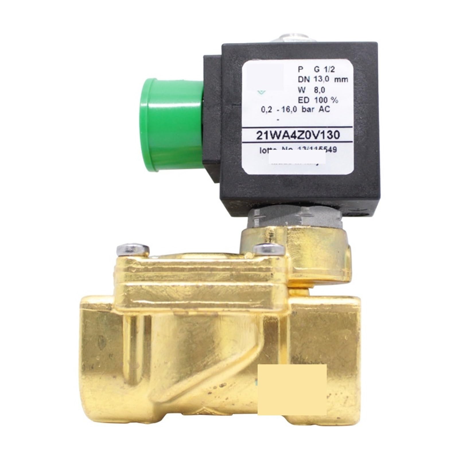 Électrovanne normalement ouverte 21wa4z0v130 bidirectionnelle AC24V pour fluides