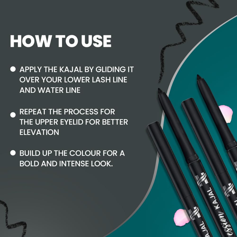 ""Himalaya Pure Expression Kajal Black, Matte Finish 0.30g"" 2