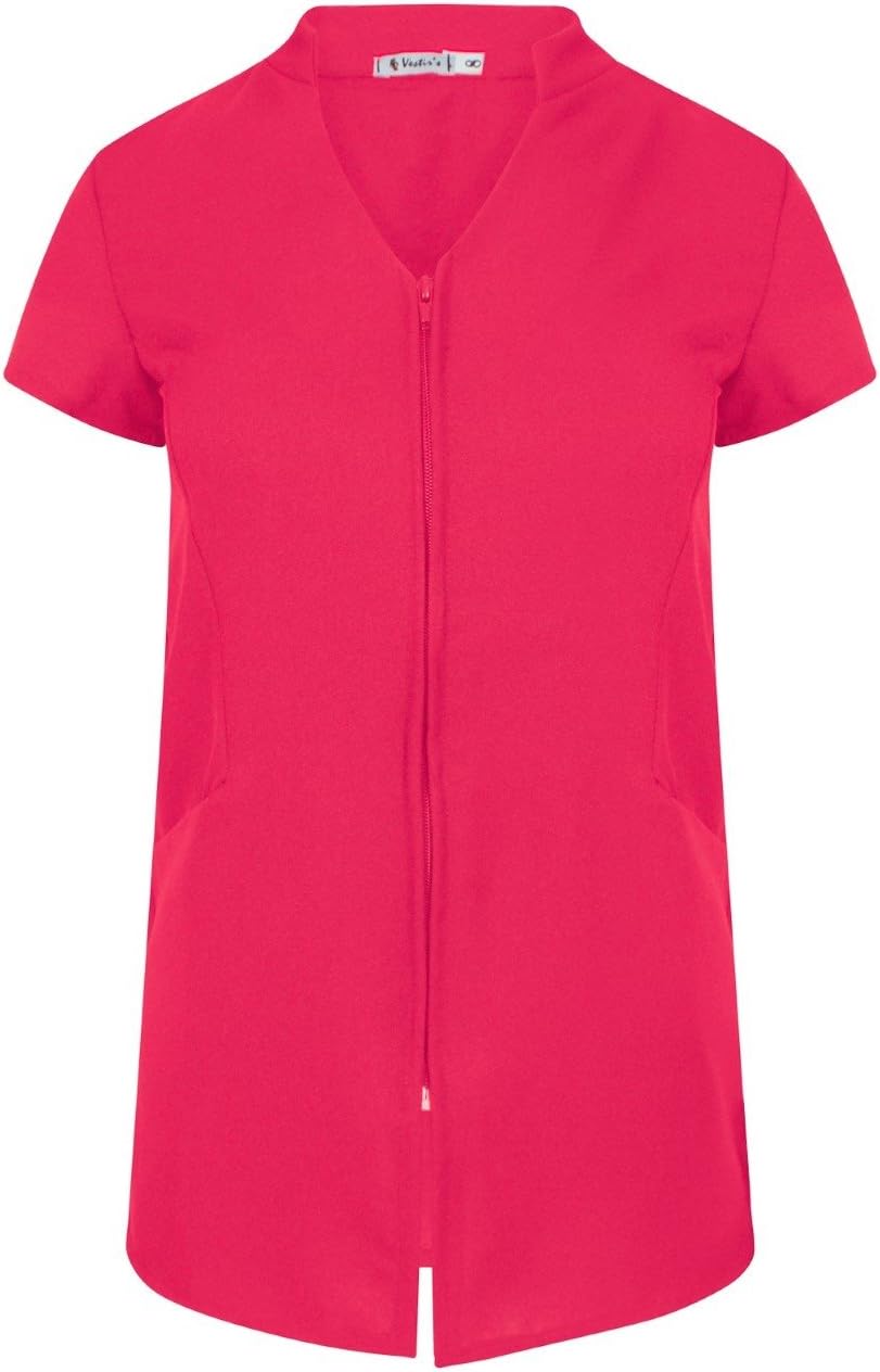 SPA Beauty & Hair Salon/ Hairdressing Beautician Nail Massage Therapist Tunic ZIP