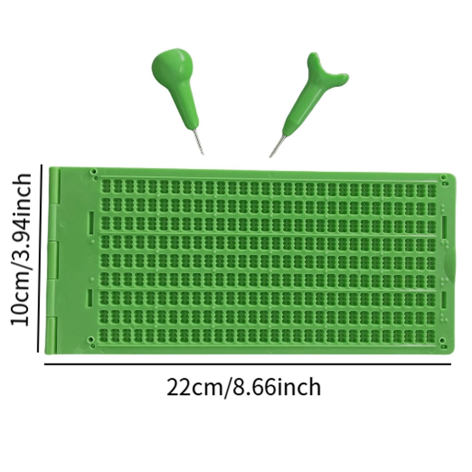 Lavagnetta per Scrittura Braille Lavagnetta Braille E Kit Stilo per Principianti a Casa E a Scuola