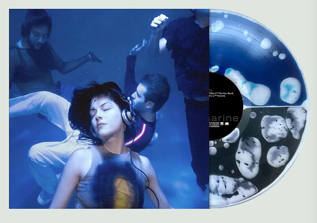 The Marias Submarine Vinyl Record, Clear with Split Black and Blue Liquid Fill, Alternative Artwork por The Marías, capa do álbum