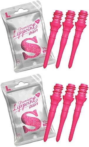 Miniatura 5 de LSTYLE Puntas de dardos punta de labios premium - Puntos de dardo de punta suave - Hilo 2BA (paquetes de 30 y 60) de longitud regular, longitud