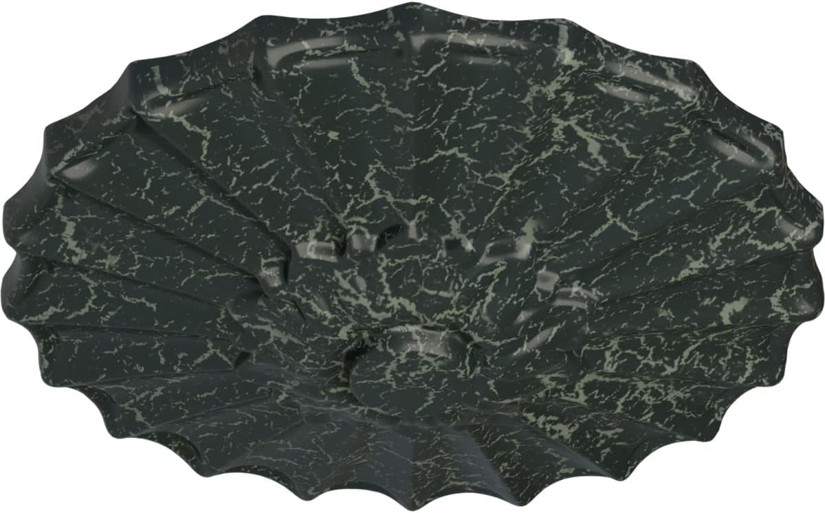 9"OD x 1 3/8"P Shakuras Ceiling Medallion (Fits Canopies up to 1 3/8"), Hand-Painted Painted Turtle Crackle