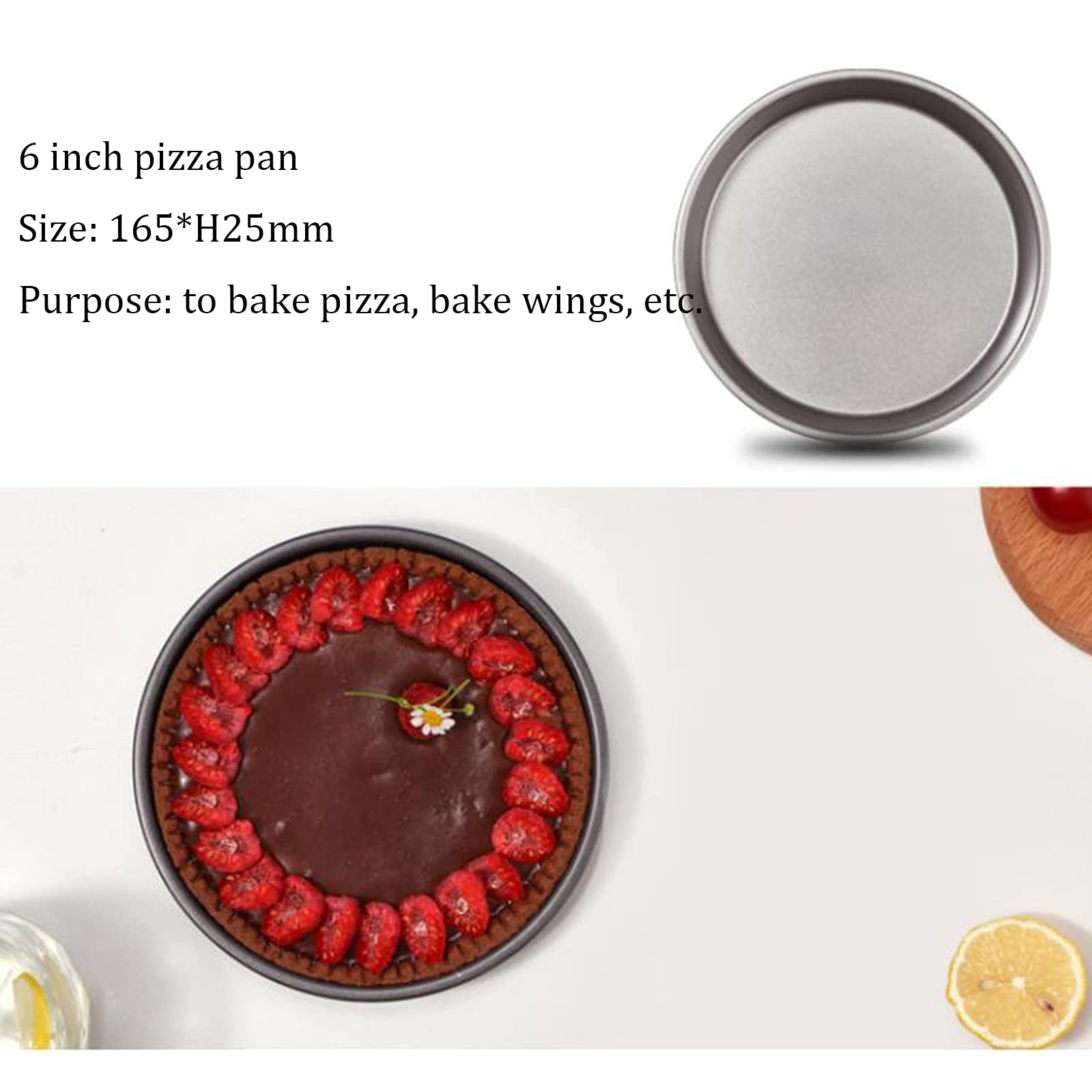 Naczynia kuchenne Zestaw form do pieczenia 5-częściowy zestaw dolnej stali węglowej Nieprzywierająca forma do ciasta Chleb tostowy Pizza Taca na muffiny Nieprzywierająca