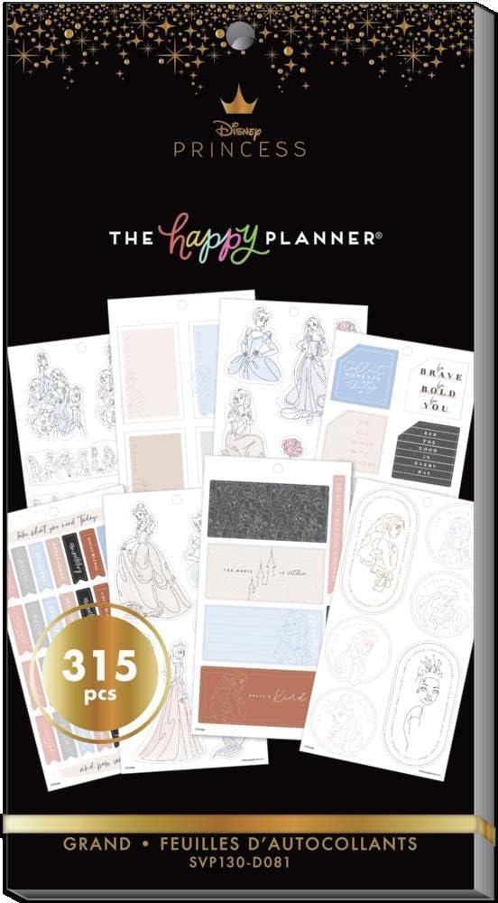 Disney Princess Elegance Planner stickers 315 pieces NEW!