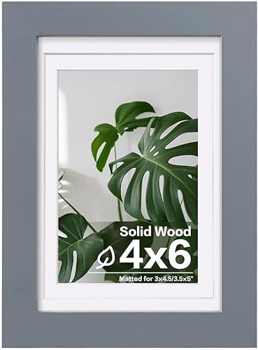 Vista 328 de Egofine Portarretratos de 9 x 12 pulgadas hecho de madera maciza con plexiglás, fotos de 5 x 7/6 x 8 con paspartú o de 9 x 12 pulgadas sin paspartú