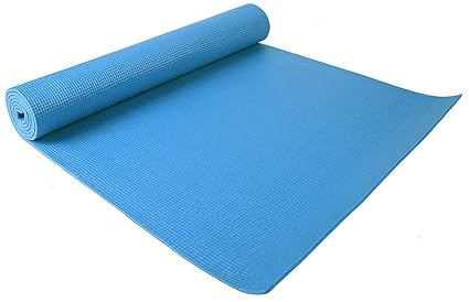 RADHE RADHE..Yoga and Exercise mat of 3 mm (Blue) Yoga Mat with Yoga Mat Carry Strap 100% Eco Friendly modal 109