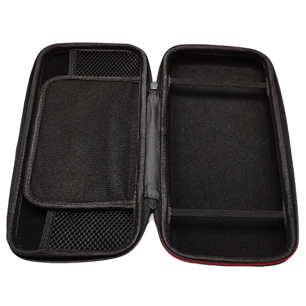 HTU Switch 2 Borsa da viaggio portatile con maniglia, custodia protettiva, set di pellicole temperate per schermo (tutto nero abbinato sui