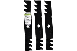 Upgraded 3 Blades Mulching Set 561735XB for 48" Cut Husqvarna YTH24V48 Craftsman Poulan