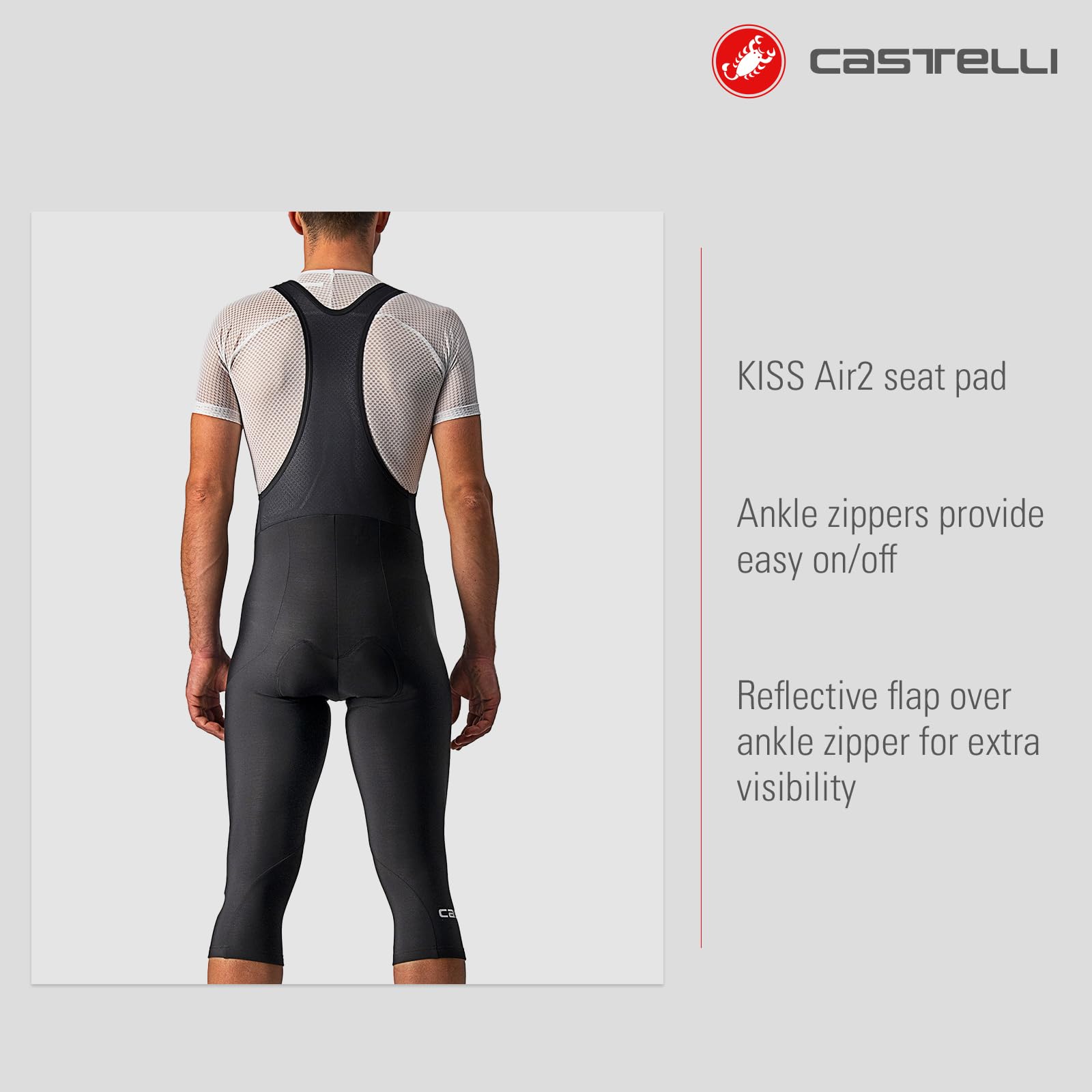 Castelli Entrata TH Bibknick - Short Cycling Dungarees Hombre