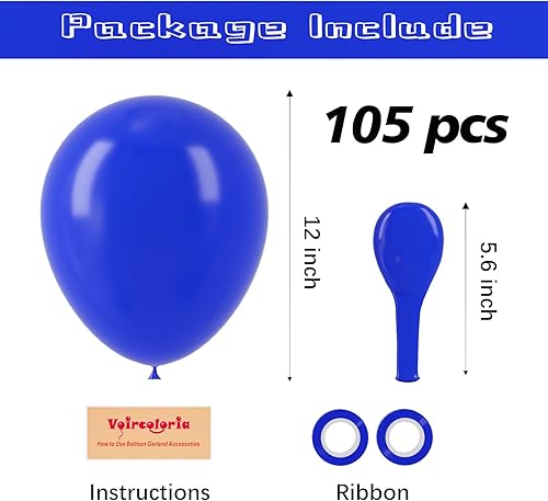 Miniatura 10 de 105 globos negros de látex de 12 pulgadas para fiesta de cumpleaños, graduación, baby shower, aniversario, Año Nuevo, decoración de fiesta