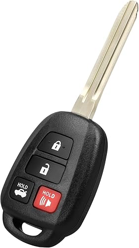 NPAUTO Llavero de repuesto para Toyota Camry 2012 2013 2014, control remoto de entrada sin llave (HYQ12BDM, 89070-06420, G-Chip, 4 botones)