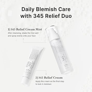 Dr.Althea 345 Relief Cream & Mist Duo, Korean Vegan Skin Care Set