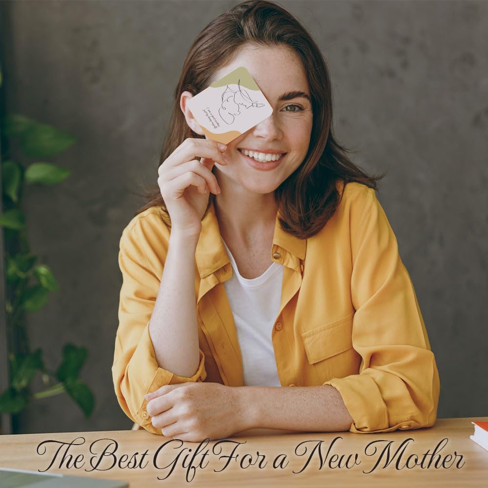 Cartes d'affirmation pour nouvelle maman - Lot de 45 - Cadeau fête des mères - Messages d'autonomisation - Essentiels post-partum