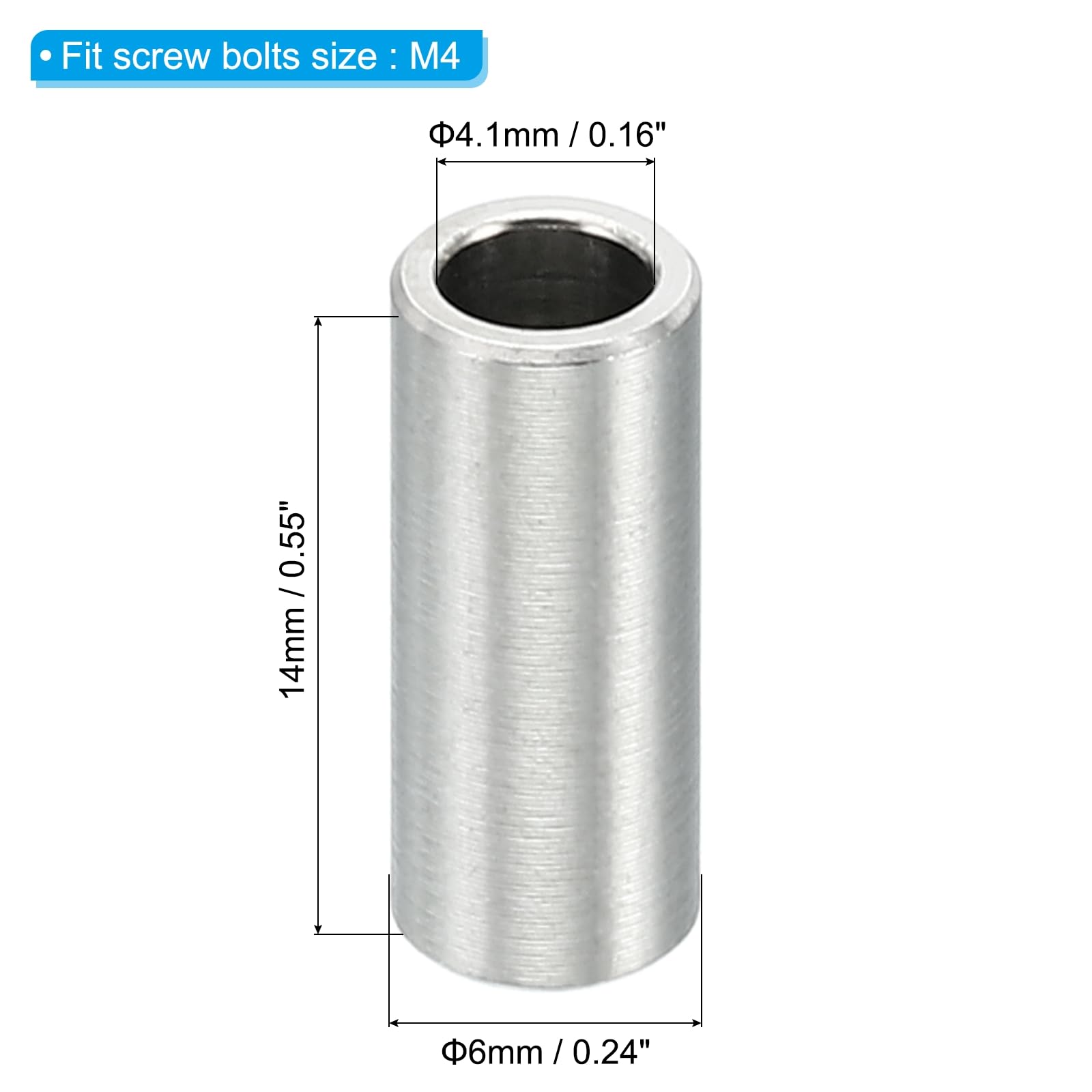 PATIKIL M4 Stainless Steel Spacers - Image 2