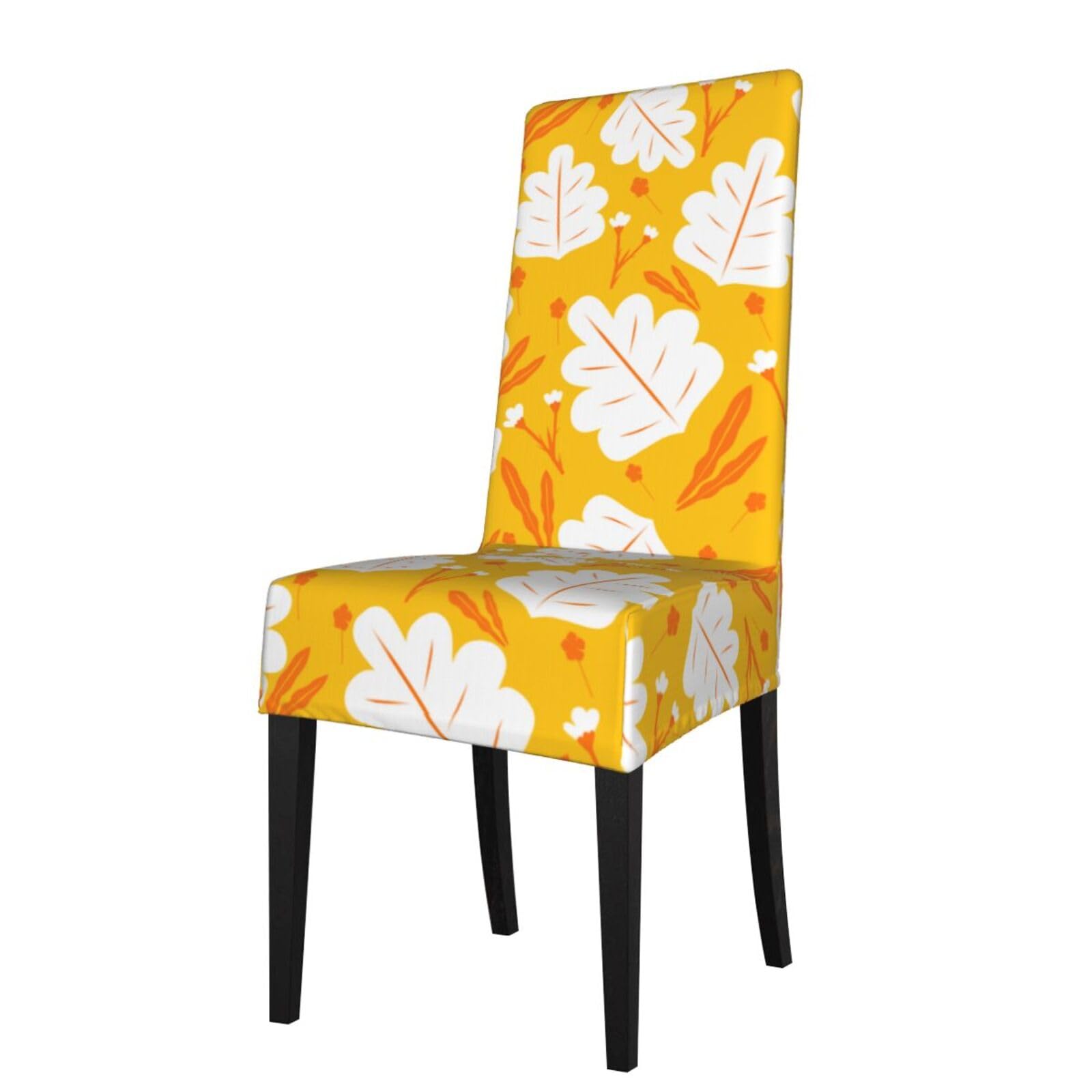 LKYMOH Vibrant Floral Art Print, Chair Covers Stretch Chair Slipcovers for Dining Room, for Party Pet Protection Universal Fit Soft Polyester