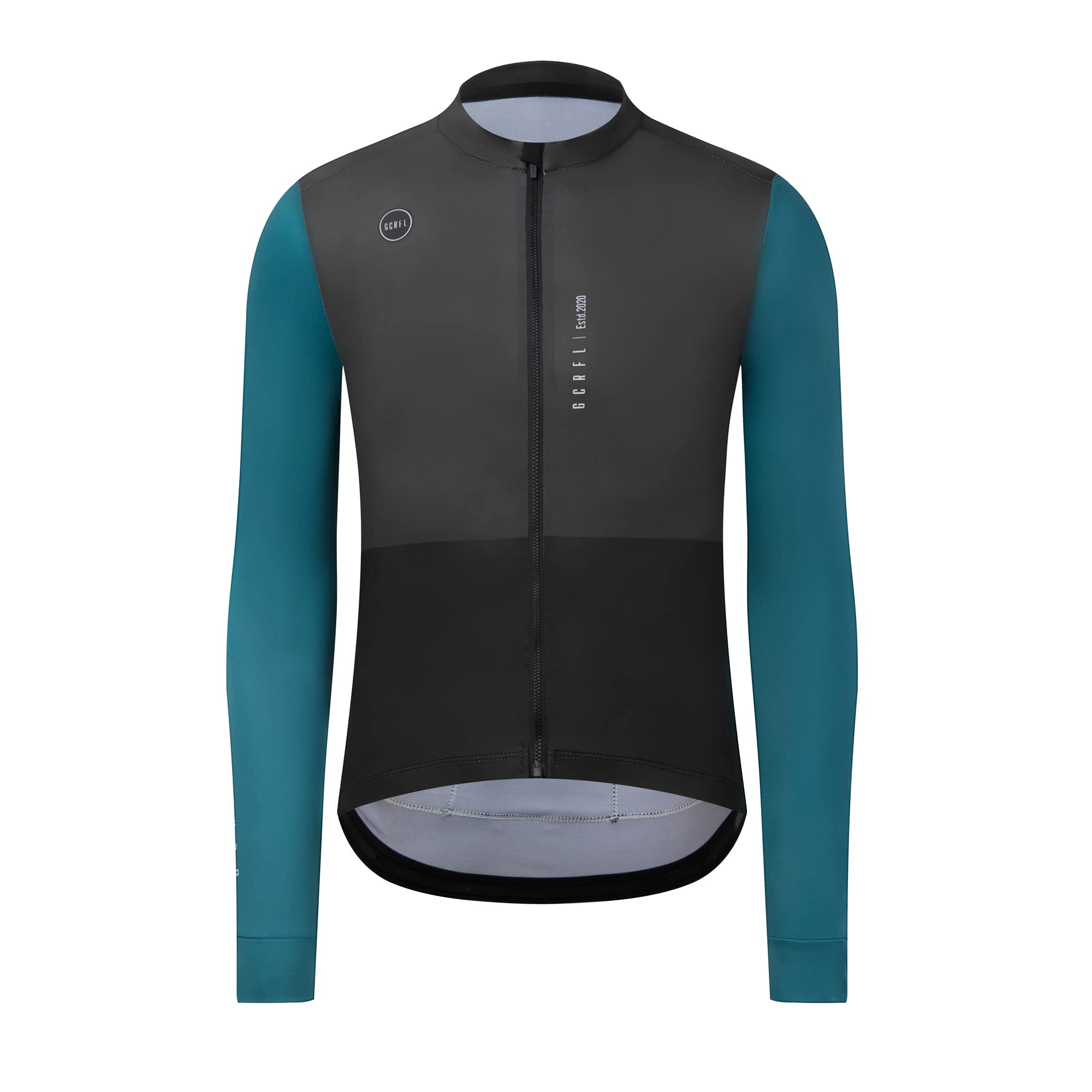 GCRFL Men's Cycling Jersey Long Sleeves Road Bike Jersey Shirt Cycling Tops, Zipper Pocket Lightweight PRO Race Fit UPF 50+