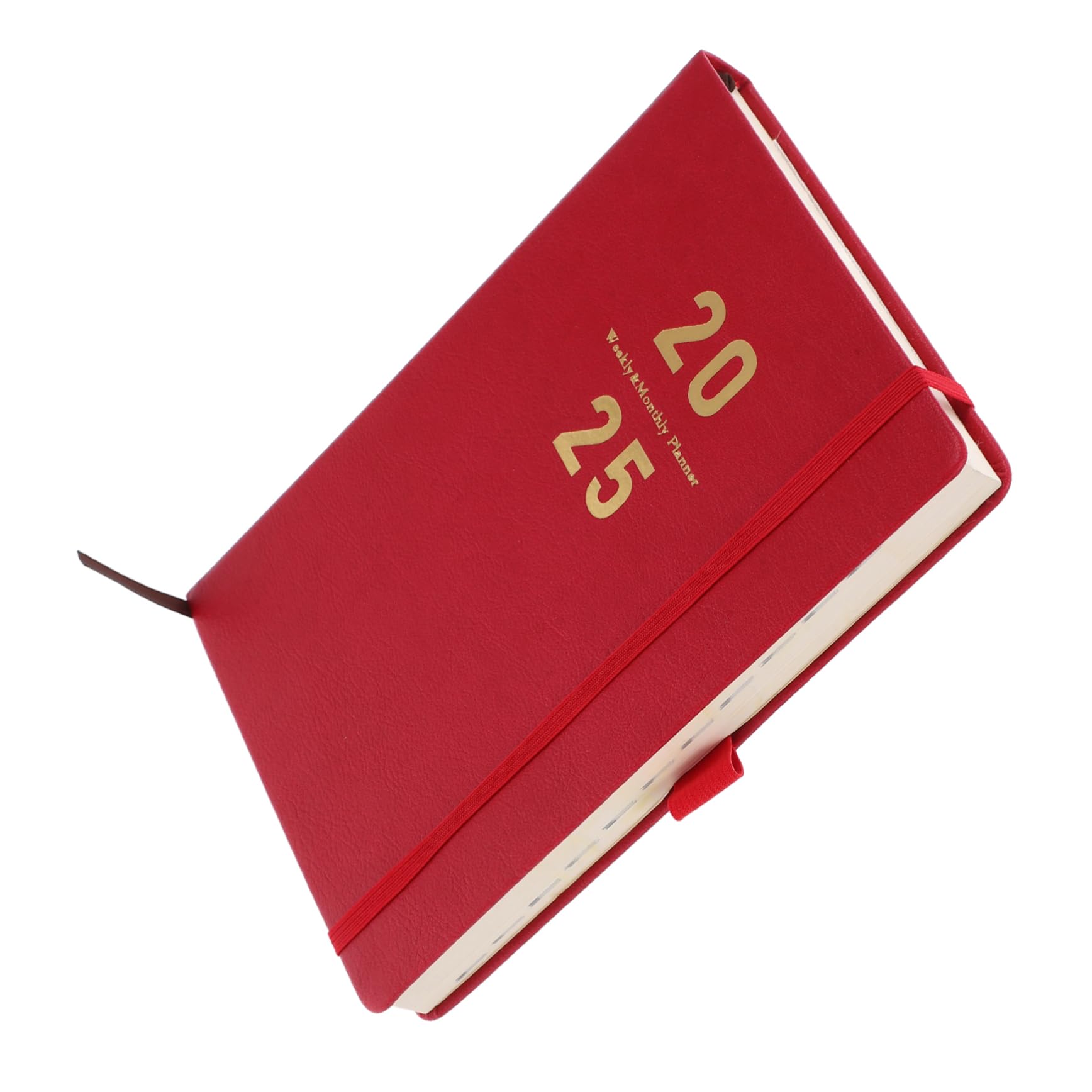 Grazioso taccuino, taccuino personalizzato, agenda 2025 Il taccuino Libri for bambini Taccuino Agenda Libro Agenda scolastica Agenda Agenda Libro(Red)