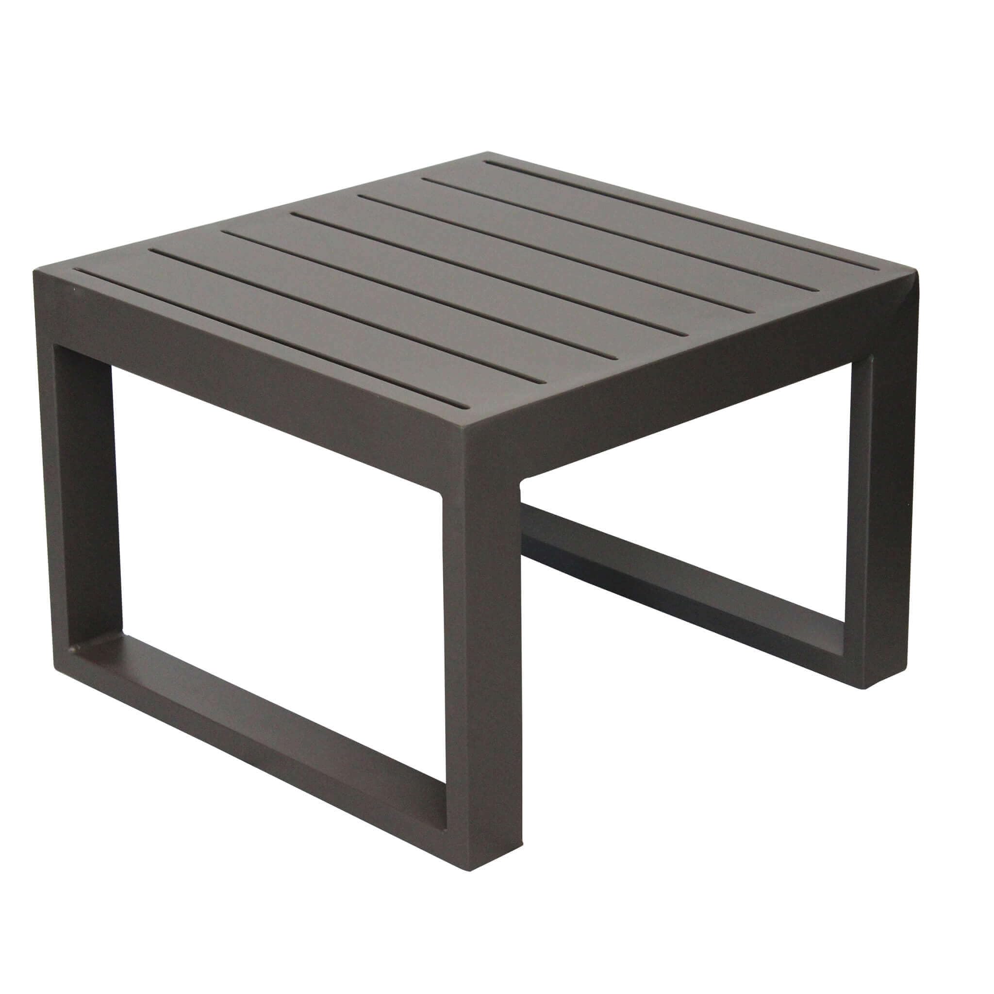 Tavolino da Giardino in Alluminio 43.5x43.5x32cm Antracite Cuba
