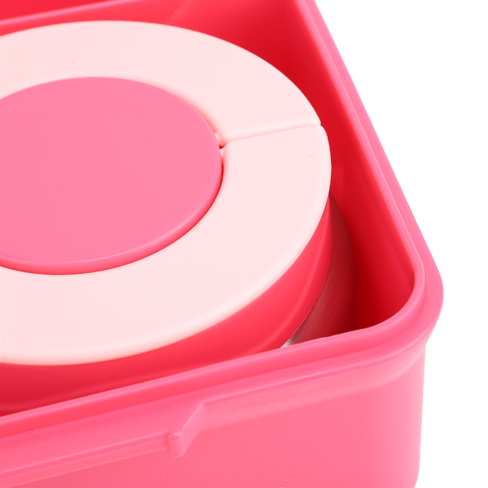 Pojemnik na lunch, wielokomorowy pojemnik na lunch, szczelny pojemnik na lunch z uchwytem, pojemnik na lunch dla dzieci, pojemnik na żywność do zmywarki, do pracy, szkoły (PINK)