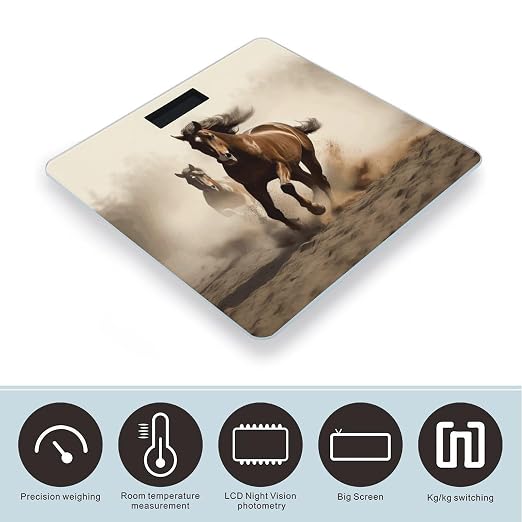 Báscula digital para baño con vidrio templado 10.2 pulg miniatura 3