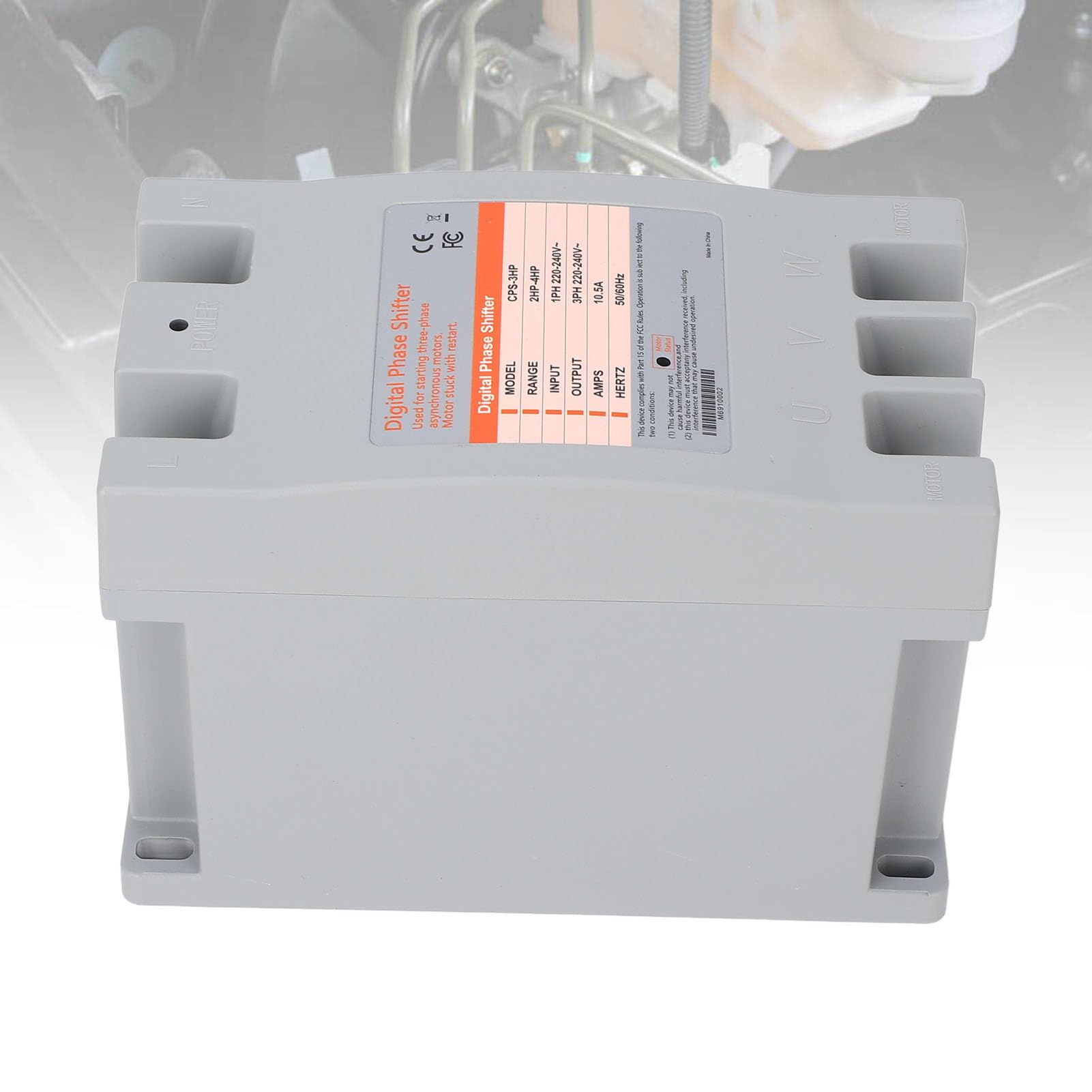 Sxhlseller Convertidor de Fase Digital, Convertidor de Potencia Monofásico a Trifásico de 2 a 4 para Equipos de Motor, Inversor Compacto de 1,5-3 KW para Herramientas de Maquinaria Comercial