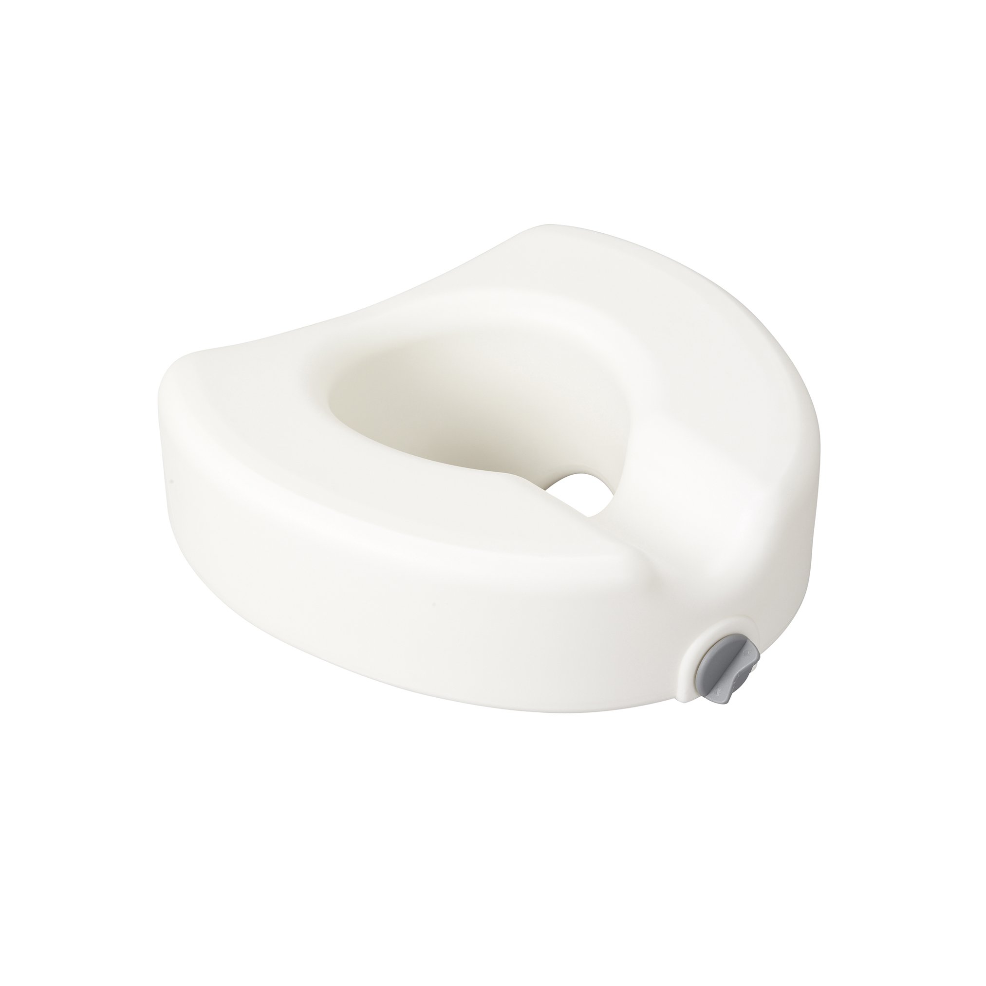 Drive Medical 12014 Premium Raised Toilet Seat with Lock, Elongated Seat, White