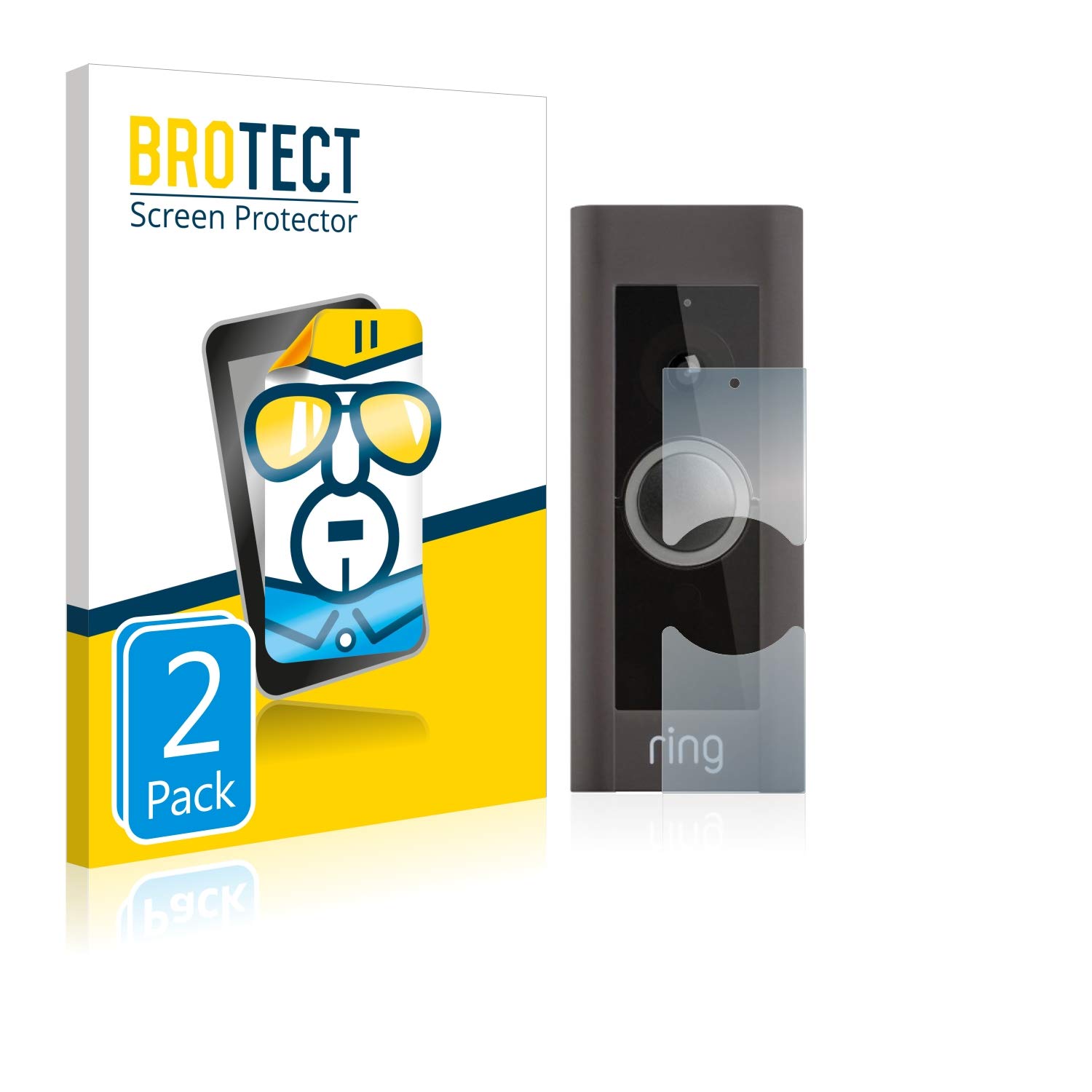 Screen Protector compatible with Ring Video Doorbell Pro (2 Pack) - HD-Clear Protection Film