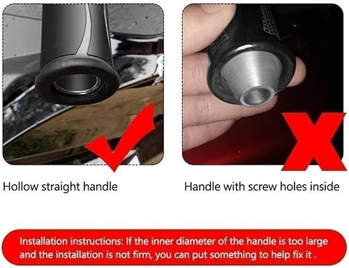 Miniatura 6 de Motocicleta para Y&AMAHA FZ25 FZ 25 FZ-25 2017-2019 2020 2021 2022 CNC Mango de motocicleta Mango de peso Extremo de agarre (Color rojo 1)