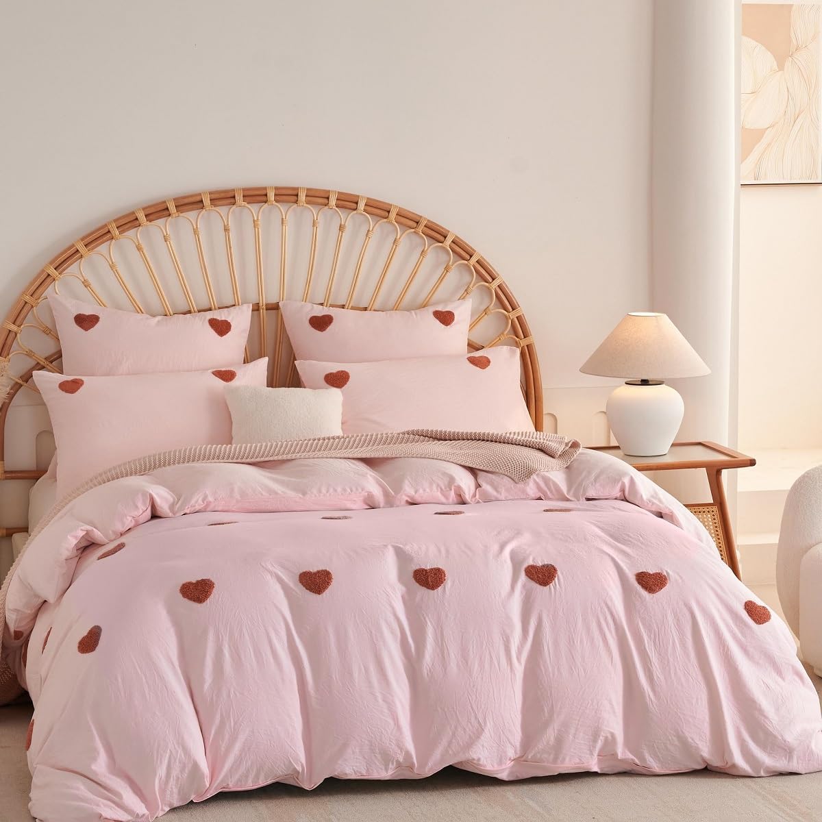 Embroidery - Hearts Pink