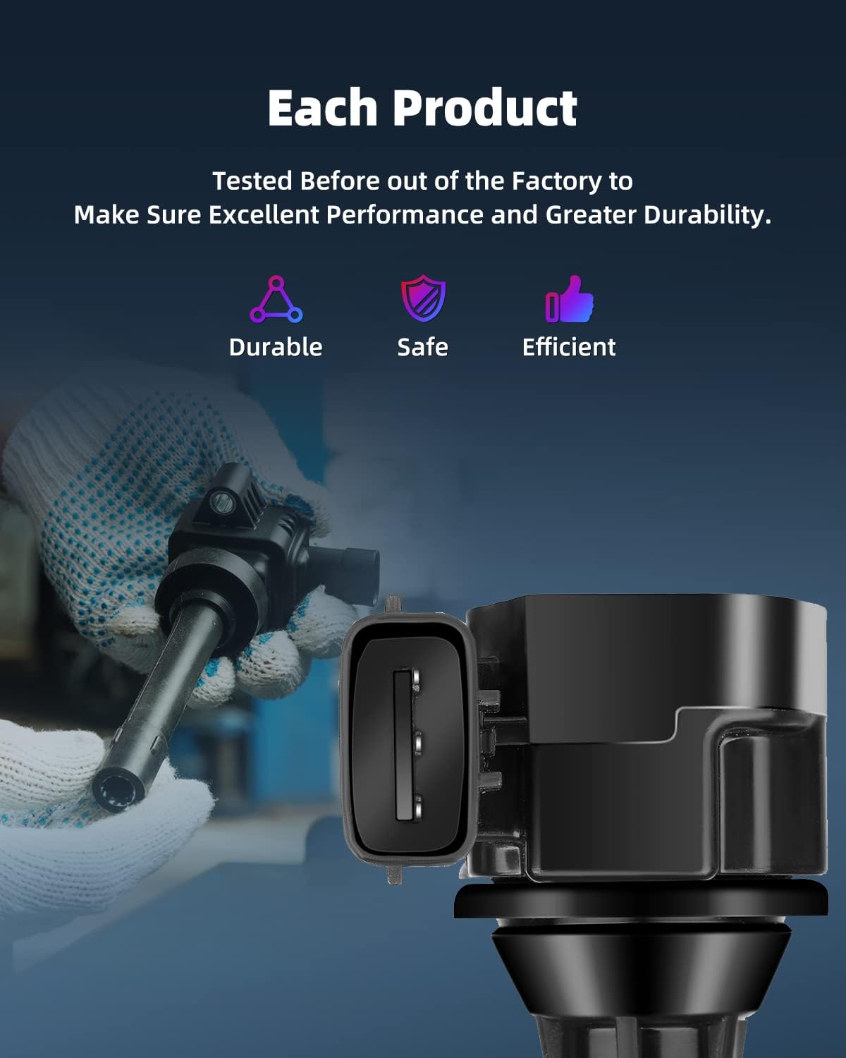 ECCPP ignition coils Pack of 6 UF349,coils packs,for Nissan,for Infiniti &2009 2010 2011 2012 4.0L Engine - Pathfinder,Altima,Frontier,Quest,Maxima,QX4,Equator,Replace,UF349 C1406