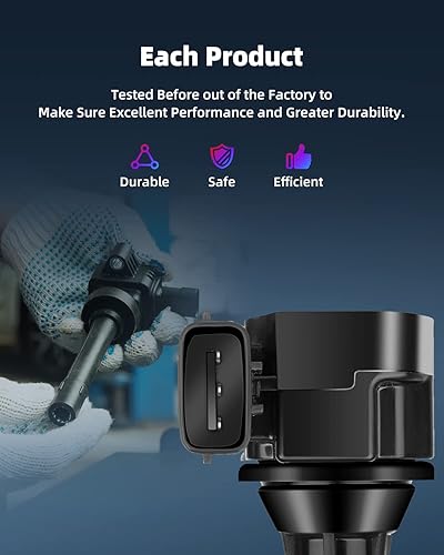 Vista 2251 de ECCPP DG500 6 bobinas de encendido con 6 bujías de iridio 3951 para Ford para Mazda para Mercury 500 Freestyle para Mariner Taurus Escape Tribute