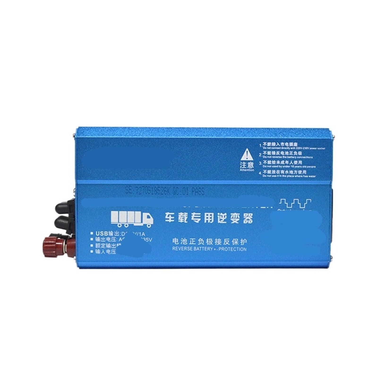 Convertitore 12V/24V for esterni, domestici e veicoli con inverter di accumulo di energia solare a onda corretta(KSA-2000A 12V)