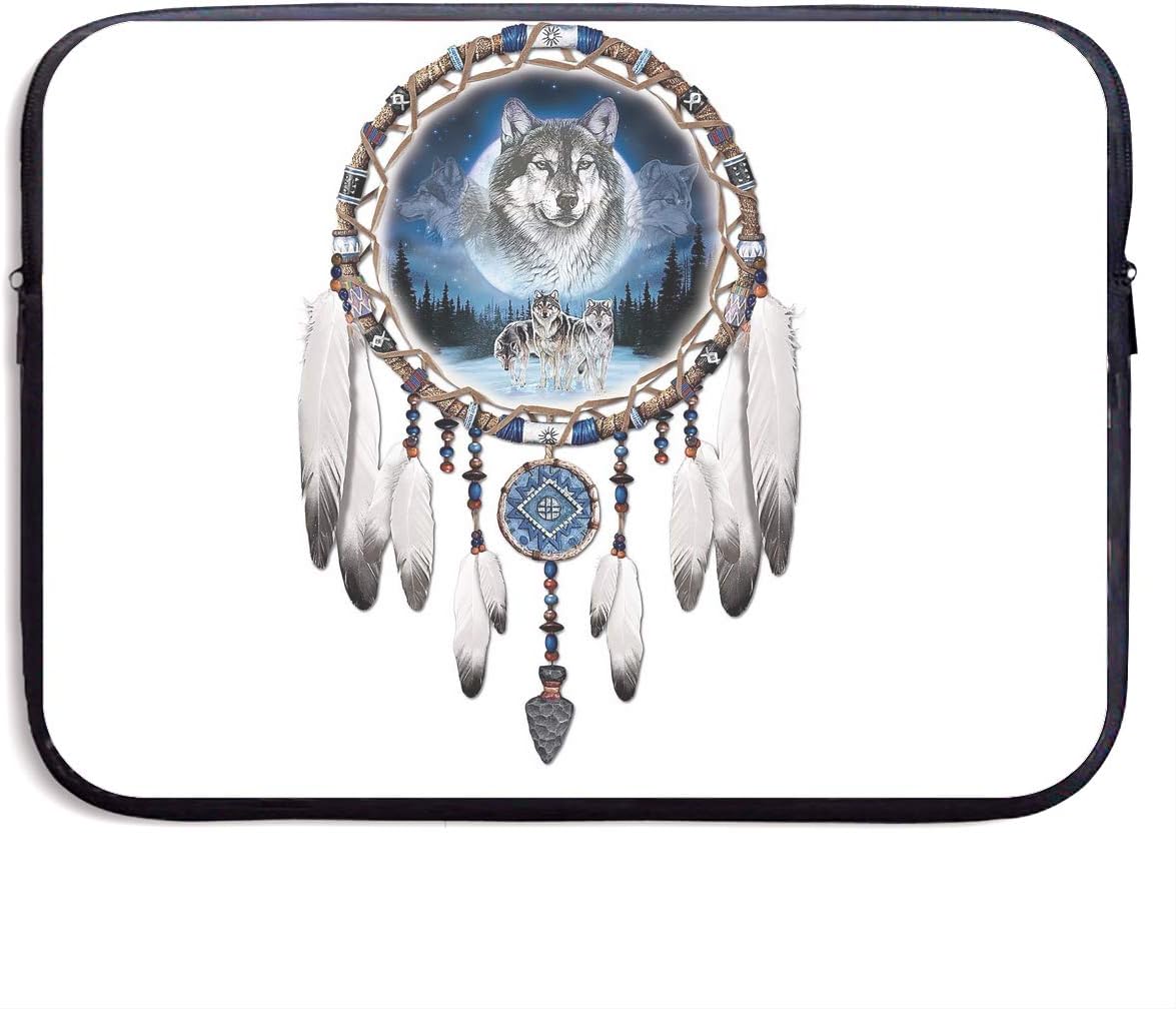 Amazon.com: Ministoeb Cool Wolf Dream Catcher Laptop Storage Bag ...