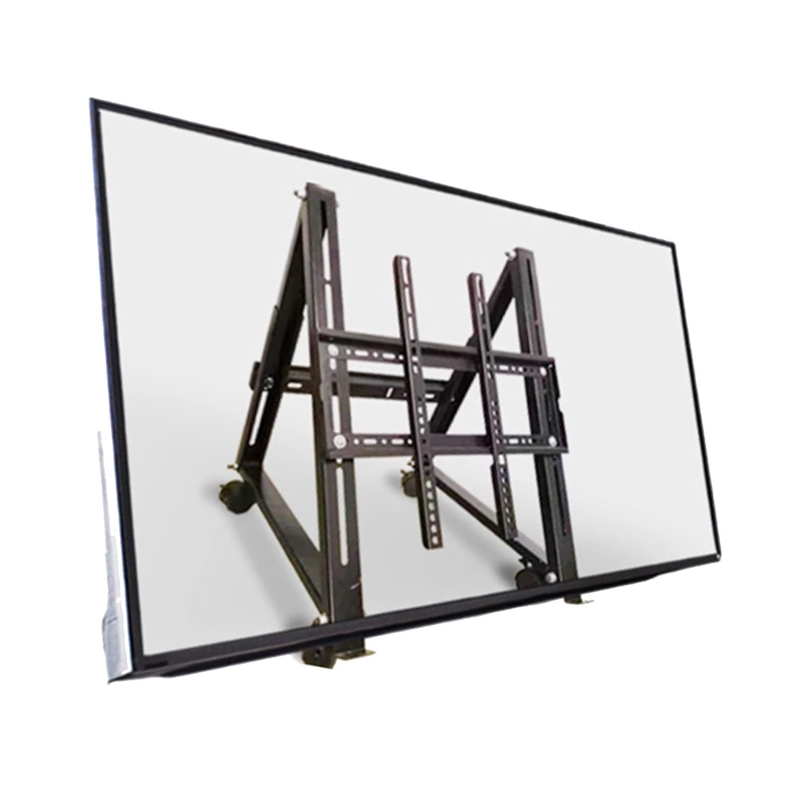 Supporto TV Portatile da Pavimento - Supporto TV con Ruote, Supporto TV Universale da Pavimento per Sala conferenze, Carrello Triangolare Mobile per TV LCD con supp,B-50-75inch