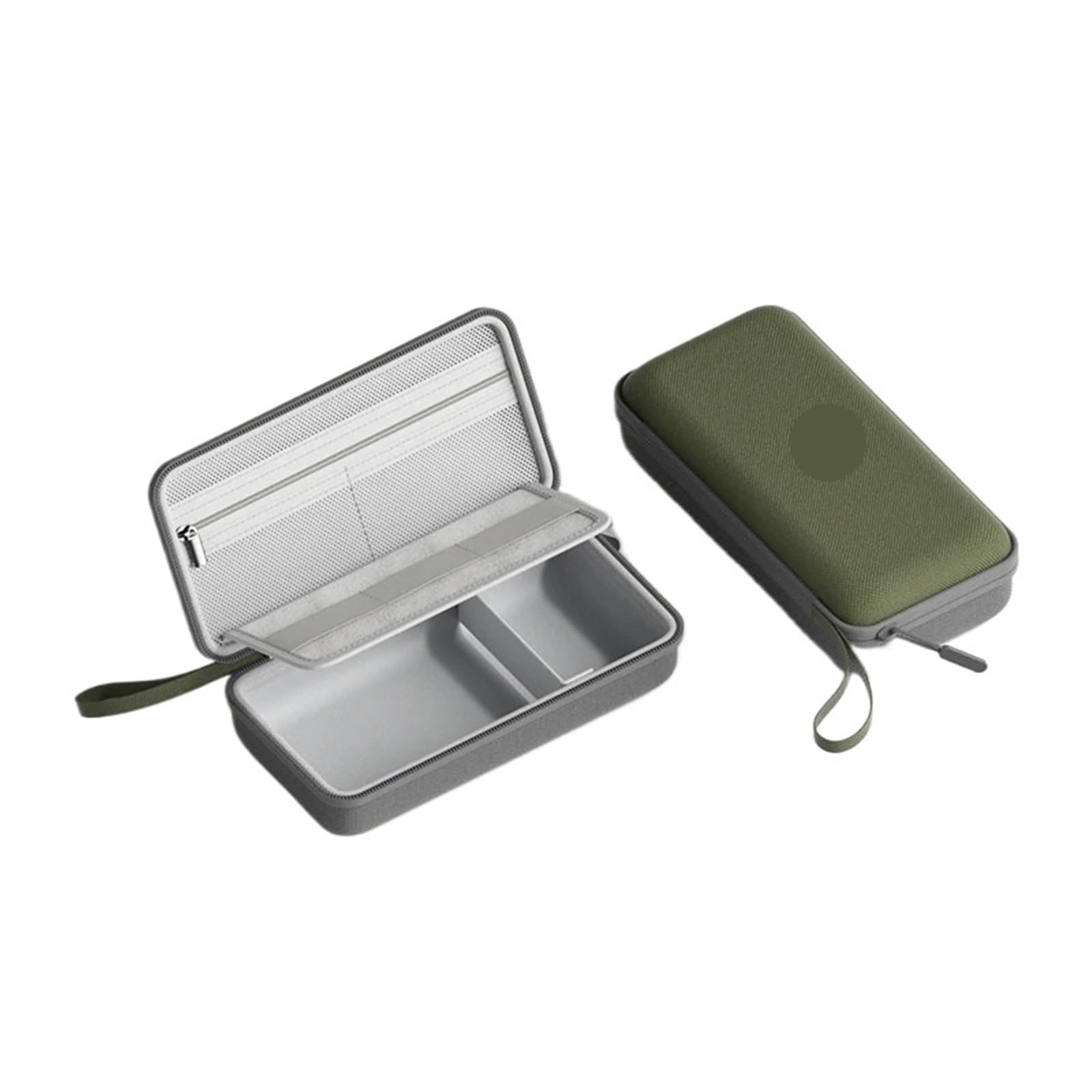 Custodia da Trasporto Portatile for Organizer for Cavi da Viaggio for Organizer elettronico da 2 Pezzi for Caricabatterie for Cavo Scheda SD Power Bank per Cavi, Caricabatterie(Large Green)