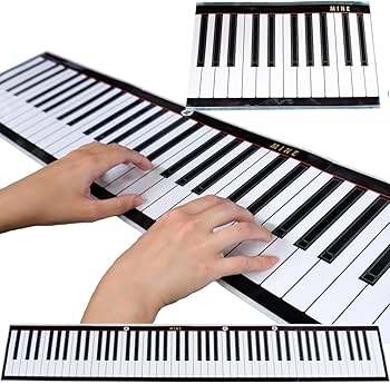 Amazon | 【平面】紙ピアノ / 88鍵盤 / 折り畳み B4サイズ / 紙ピアノ