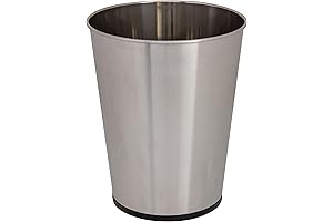 Bath Bliss 5 Liter Small Bathroom Wastebasket