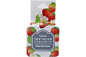 Masking Roll Sticker Masking Tape: Bande Strawberry Edition