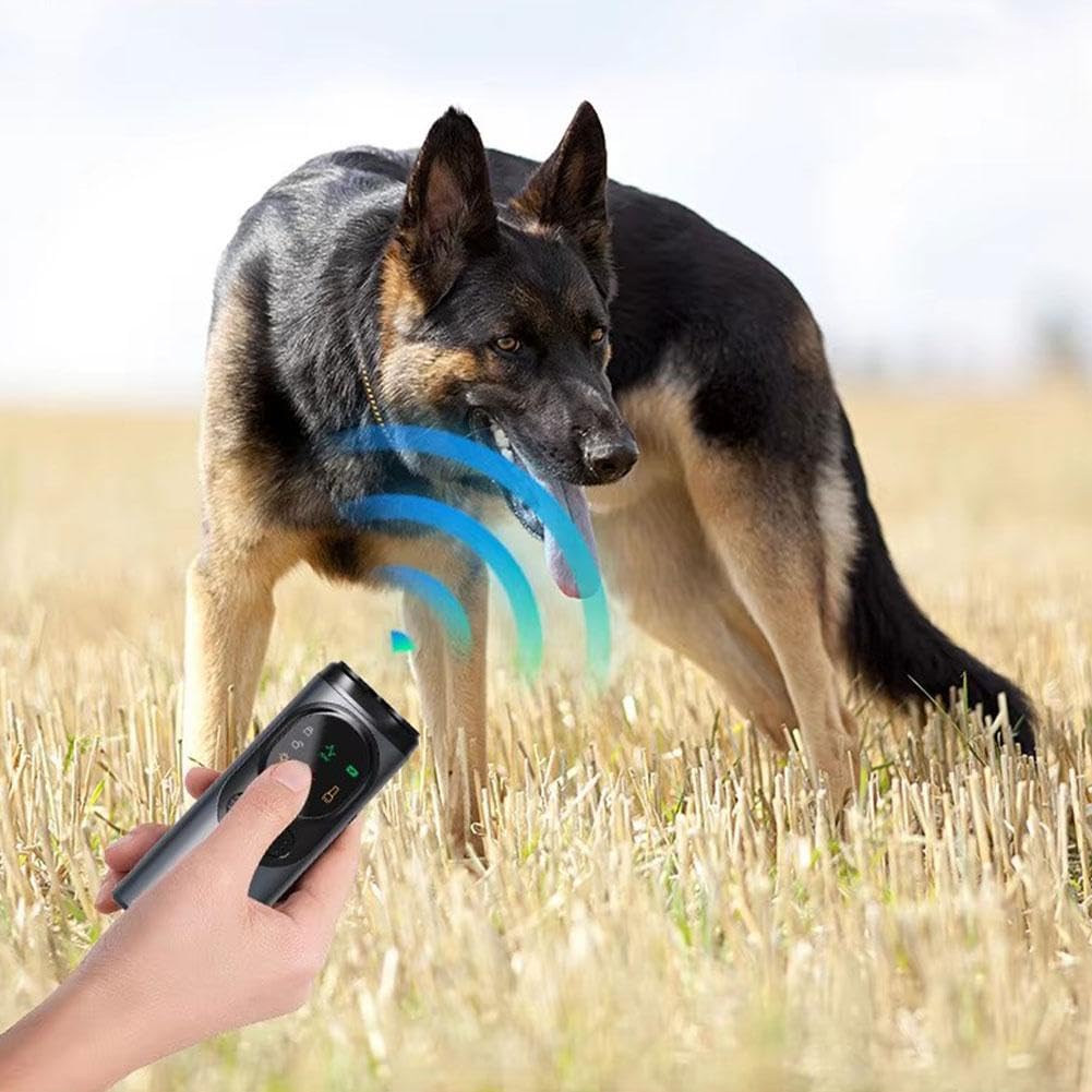 Protector de ladridos para perros, dispositivo antiladridos para perros ultrasónico con control de largo alcance, dispositivo de control de ladridos de perro, dispositivo disuasorio de