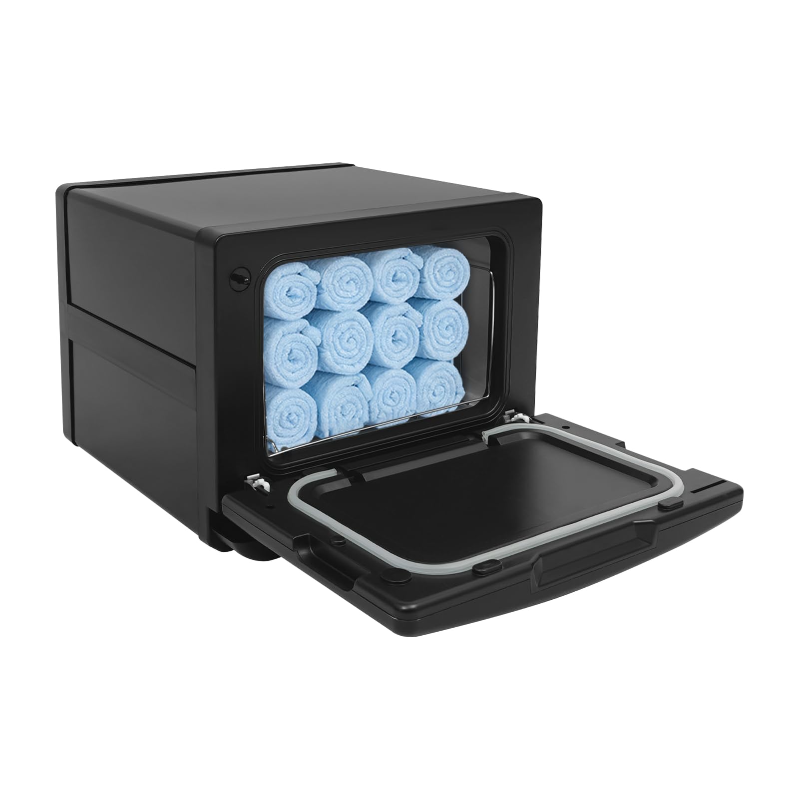 8L Handtuchwärmer,Towel Warmer, Feuchttücher Wärmer,Towel Heater (Schwarz) | 220V Feuchttuch Wärmer, Handtuchwärmer Elektrisch 12 Handtücher, Towel Machine Heater 75–80°C für Spa, Salon und Gastronomie
